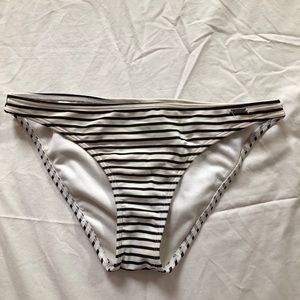 women’s hollister striped bathing suit bottoms